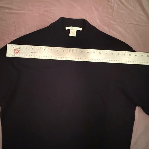 Perry Ellis Men’s Black Crewneck Silk/Wool Sweater Size Large - Picture 6 of 7